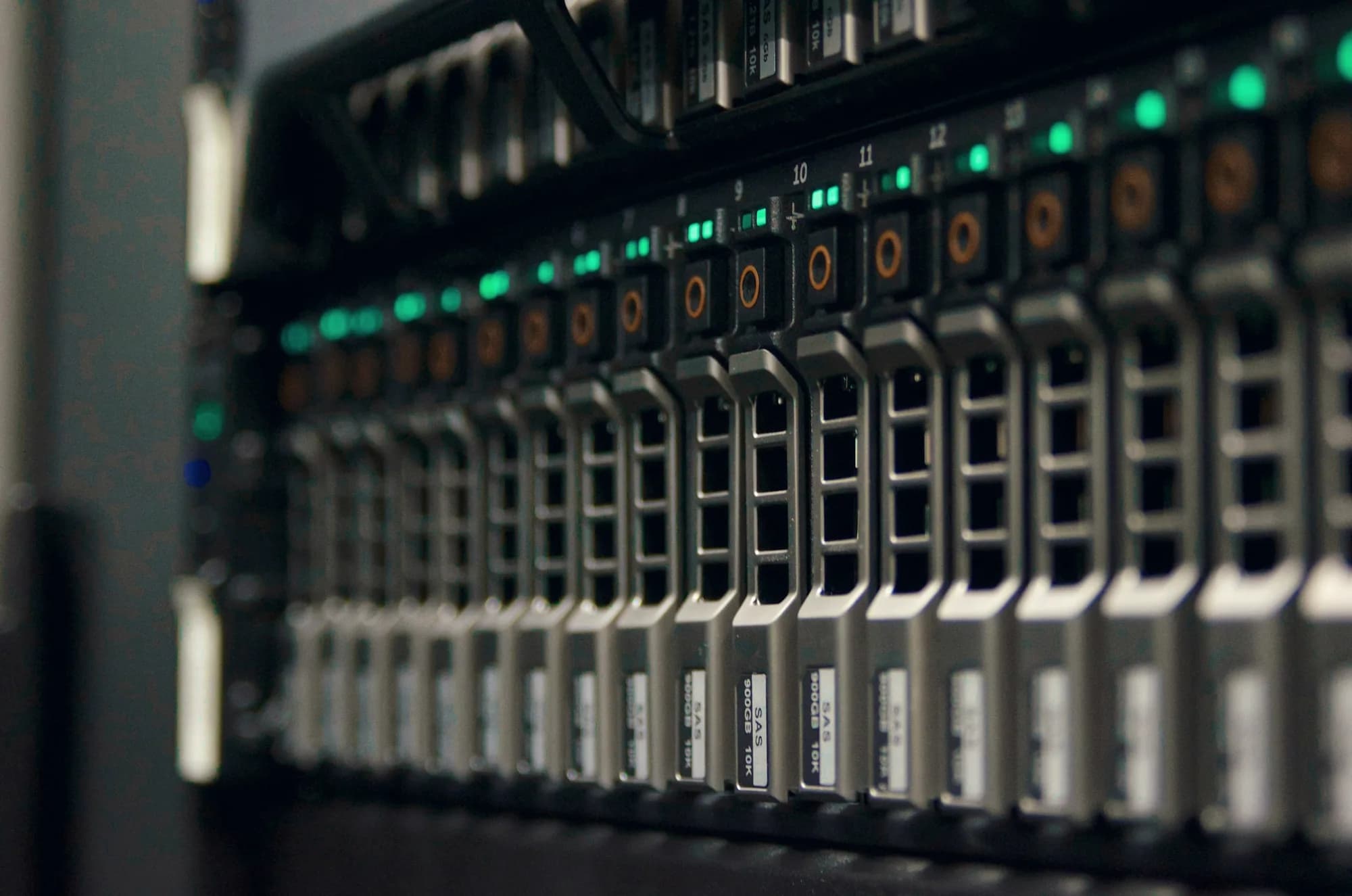 Front panel of Ryzen 9 9950X server nodes
